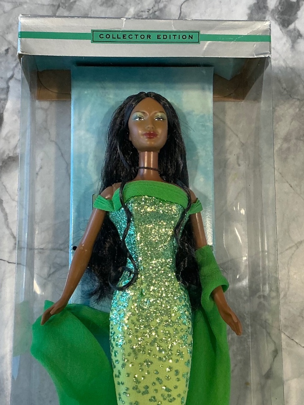 Birthstone Barbie Doll Collection African American Peridot August NRFB
